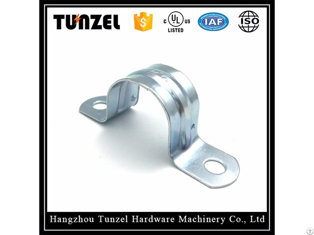 Galvanized Steel Rigid 2 Two Hole Conduit Strap