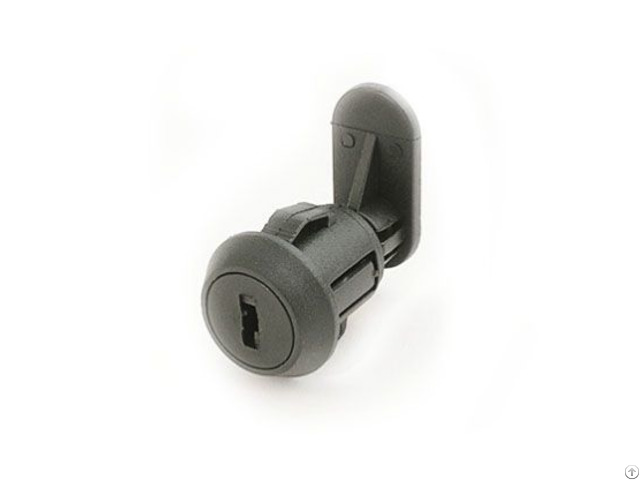 Small Plastic Push In Cam Lock Nylon Black