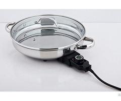 Multifunction Non Stick Coating Electric Skillet Frying Pan With Glass Lid
