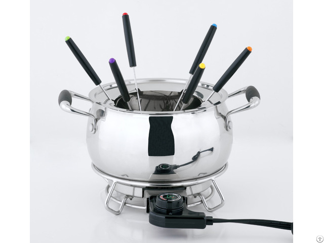 Stainless Steel Electric Fondue Set