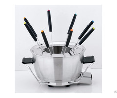 Le Creuset Fondue Set With 6 Forks And Party Serving Tray