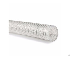 Type Tspo Transparent Stainless Steel Helix And Polyester Fiber Braid Reinforced Silicone Hose