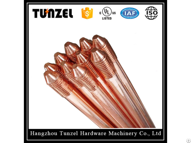 China Suppliers Steel Copper Ground Rod By Clad Plated