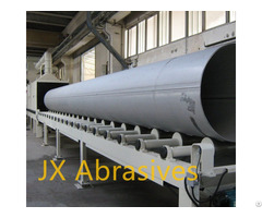 Steel Pipe Outer Wall Shot Blasting Machine With Roller Conveyor