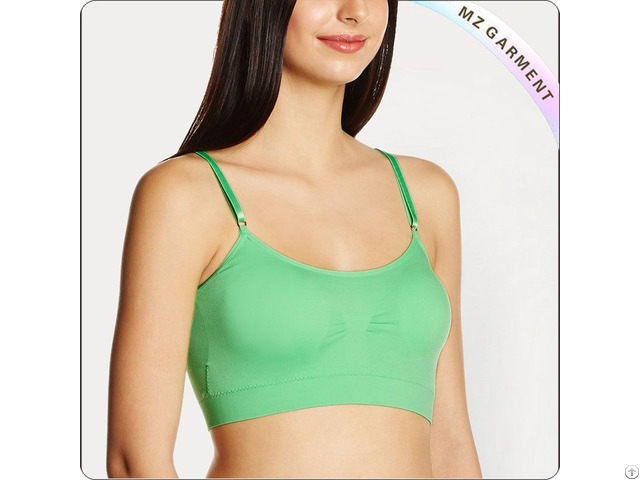 Women Greenery Gym Crop Top