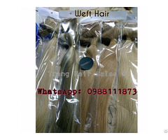 Super Double Drawn Remy Weft Hair Full Cuticle No Chemicals Dyeable