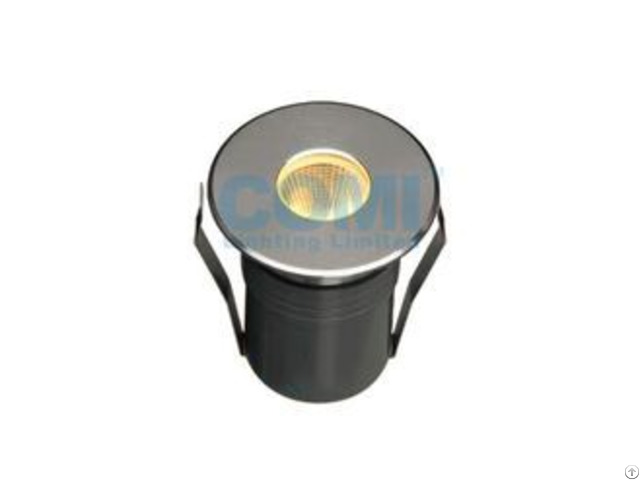 Mini Type 5w Cob Led Inground Light Round Front Ring Install By Mounting Sleeve