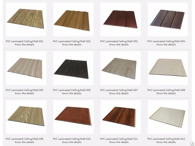 Pvc Laminated Ceiling Wall