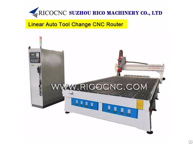 Linear Auto Tool Change Cnc Router With Italy Hsd Spindle Atc2040ad