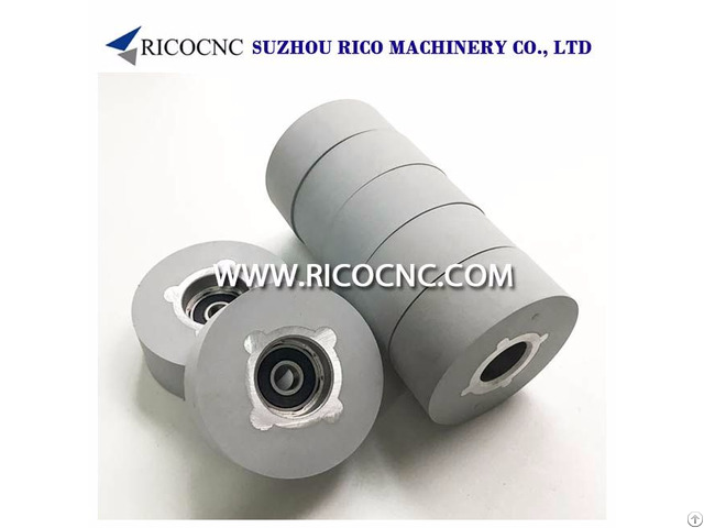 Rubber Pressure Roller Wheels With Bearing For Edgebanders Machine