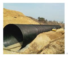Hot Dipped Plastic Coating Steel Corrugated Pipe
