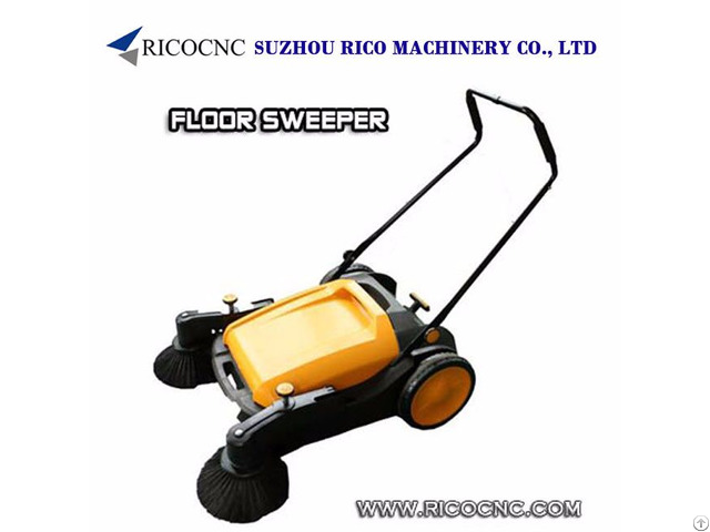 Commercial Manual Floor Sweepers Push Mechanical Clearner For Wood Workshop