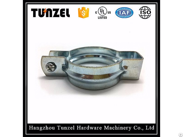 China Suppliers Electrical Zinc Plated Steel Clamp Conduit Hanger With Screw Nut