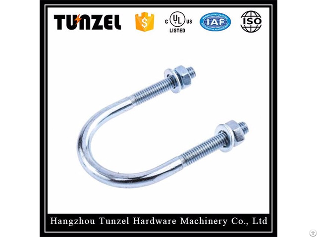 Steel Pipe Clamp U Bolt With Screw Fastener