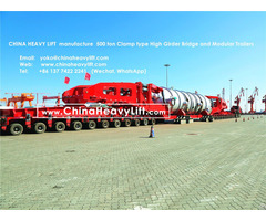 Chinaheavylift 500 Ton High Girder Bridge For Goldhofer Model Modular Trailer