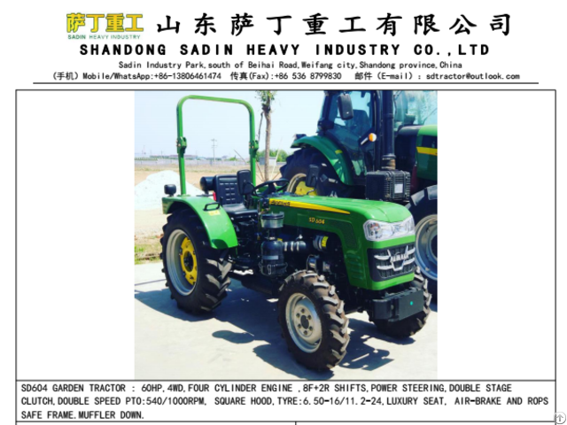 Sadin Sd604 Garden Tractor