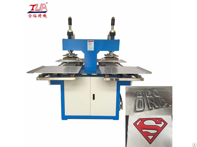 Oil Hydraulic Fabric Patch Embossing Machine Equipment