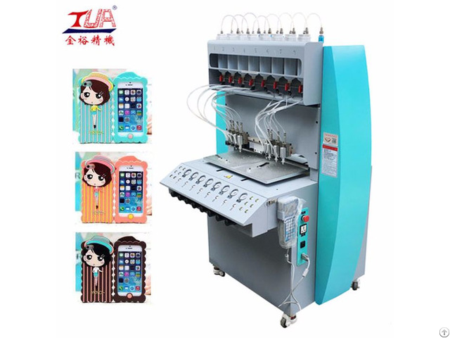 Automatic Plastic Silicone Mobile Phone Case Dispensing Dropping Making Machine Equipment