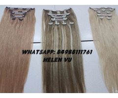 Vietnam Full Head Set Clip In Hair Extensions High Quality