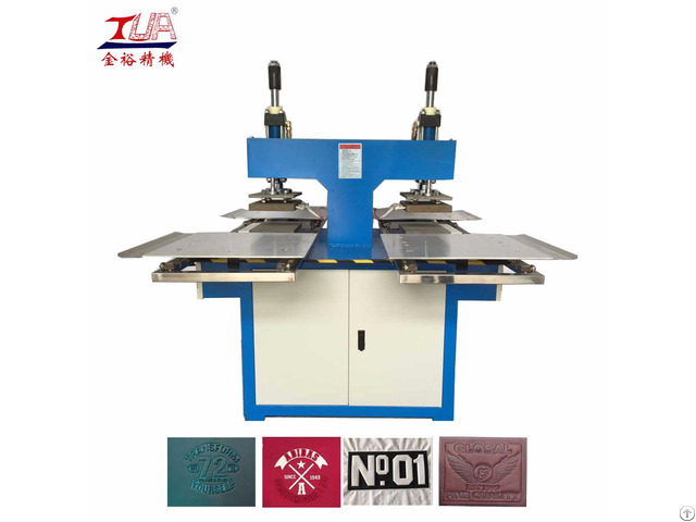 Two Heads Auto Leather Labels Embossed Machine Equipment