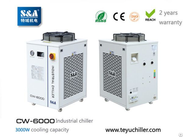 S And A Water Chiller Cw 6000 With 3kw Cooling Capacity Environmental Refrigerant