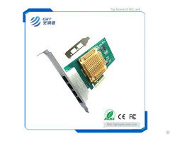 F902t Pcie 1g Gigabit 2 Port Copper Rj45 Intel I350 Chipset Fibre Optic Network Card