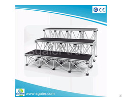 Waterproof Plywood Board Aluminum Riser Folding Stage For Wedding