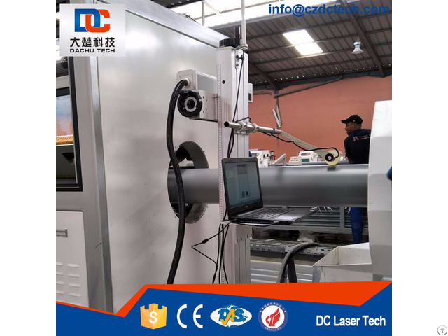 Laser Printing Computer Control System For Pe Pvc Single Pipe Extrusion Line 302