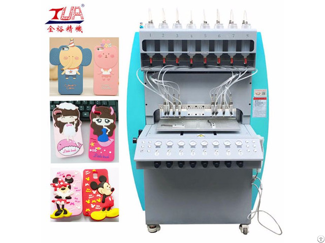 Automatic Rubber Silicone Plastic Cell Phone Cases Dispensing Machine