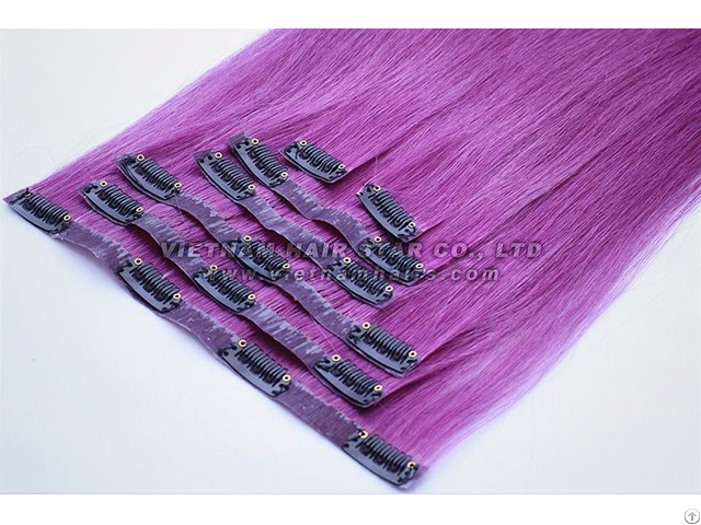 Whosales Pu Clip In Extensions Viet Nam Human Hair Good Price