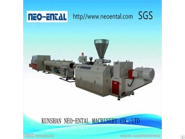 Plastic Machinery For Pvc Pe Pipe With Dustless Cutting Machine