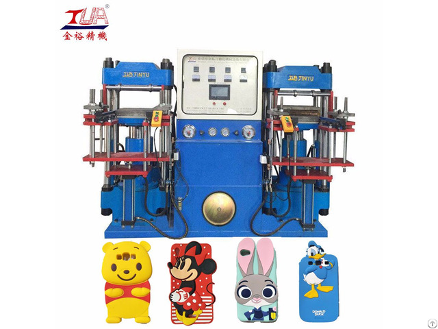 Double Heads Silicone Mobile Phone Case Hydraulic Machine