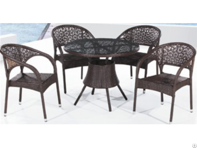 Rattan Table And Chair