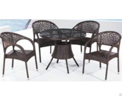 Rattan Table And Chair