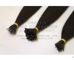 Unprocessed Wholesale Human Vietnam Keratin I Tip Hair Extensions High Quality