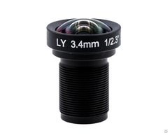 Focal Length 3 4mm Camera Flat Lens 16mp M12 85degree