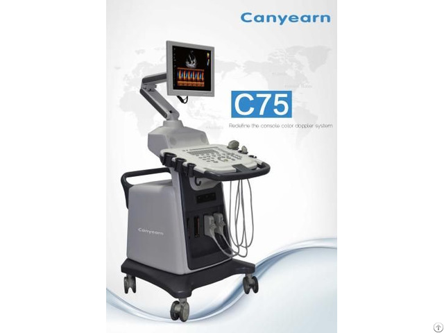 Canyearn C75 Full Digital Trolley Ultrasonic Diagnostic System Color Doppler Ultrasound Scanner