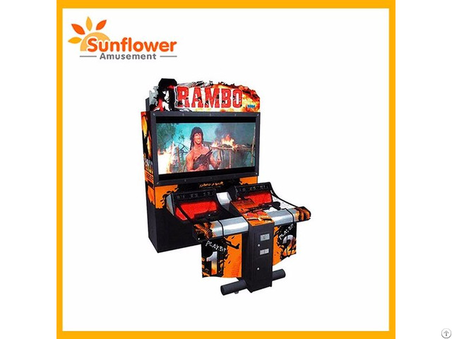 Ramboo Simulator Games 55 Inch Lcd Arcade Shooting Machines