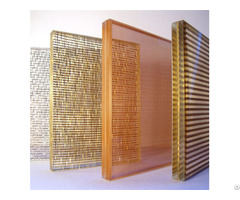Fabric Mesh Laminated Glass For Interior Decoration