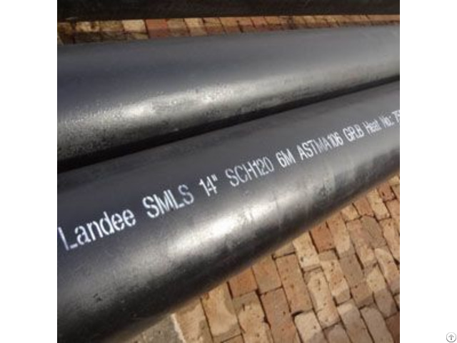 Bevelled Seamless Pipe A106 Gr B 14 Inch X 6m