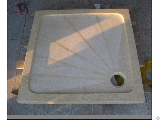 Sunny Cream Marble Bathroom Shower Tray