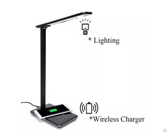 Stand Table Lamp With Qi Wireless Charger For Phone