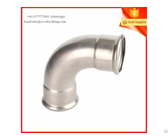 Press Fittings 90 Degree Elbow Stainless Steel 316l Services Drinking Water