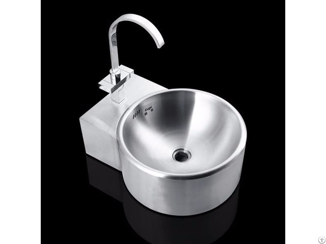 Stainless Steel Wall Hung Wash Basin Without Fauceet