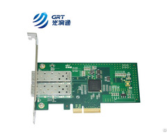 Pcie Gigabit Dual Port Oneway Transmission Device Fiber Optic Ethernet Server Adapter Card Nic