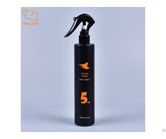 Custom Printing Cylinder Empty 300ml Hdpe Plastic Hair Salon Spray Bottle With Trigger Sprayer