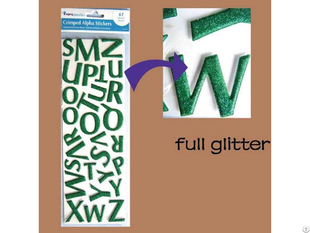 Tgm Alaphabet Glitter Stickers