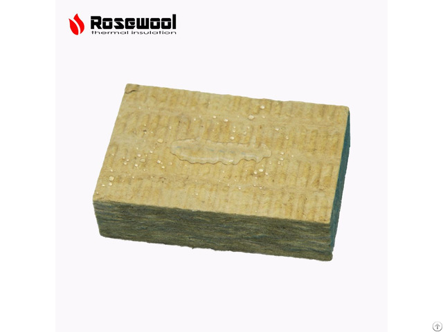 Water And Moisture Resistant Roof Rockwool Insulation Board With Aluminum Foil