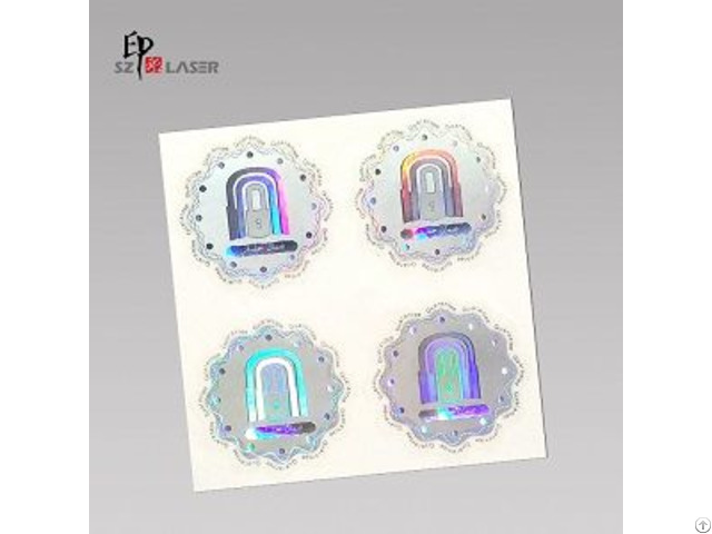 Custom Silver Color Self Adhesive Hologram Label