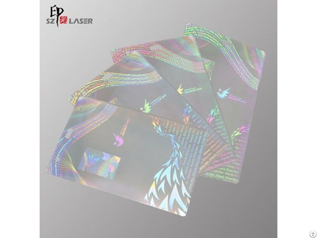 Custom Logo Lamination Holographic Pouch For Concert Ticket